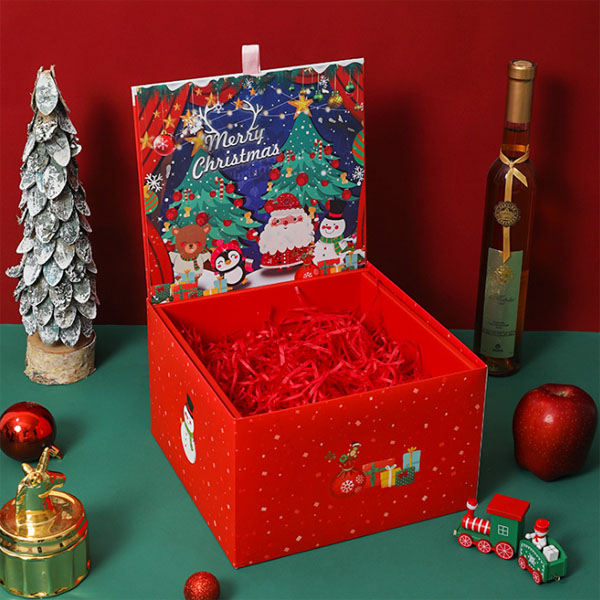 Carton personnalisé décoration cadeaux de Noël carton emballage en gros